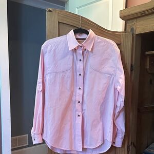 Elegant Men's Light Pink Button-Down Shirt